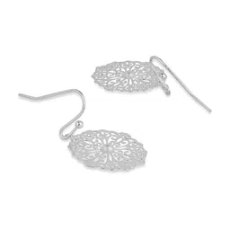 Accessorize London Filigree Pearl Circular Drop Earrings image 2