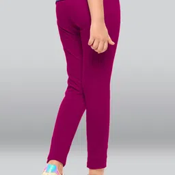LYRA Girls Mid-Rise Cotton Ankle-Length Leggings image 2