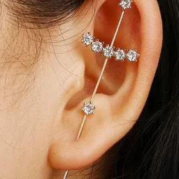 EL REGALO Gold-Plated Contemporary Ear Cuff Earring image 2