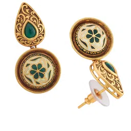 Kushal's Fashion Jewellery Contemporary Drop Earrings image 3