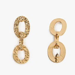 Kazo Gold-Plated Contemporary Drop Earrings image 3