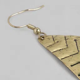 RICHEERA Gold-Plated Geometric Drop Earrings image 3