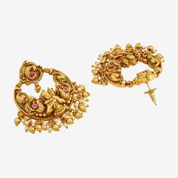 Kushal's Fashion Jewellery Gold Plated Drop Earrings image 3