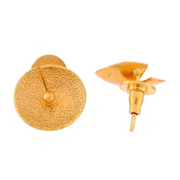 Silvermerc Designs Gold-Plated Handcrafted Contemporary Studs Earrings image 2