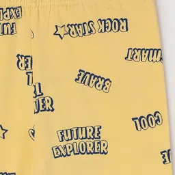 max Girls Yellow Printed Ankle-Length Leggings image 3
