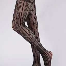 Krelin Self Design Sheer Stretchable Stockings image 2
