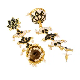 Silvermerc Designs Gold-Plated Circular Jhumkas Earrings image 2