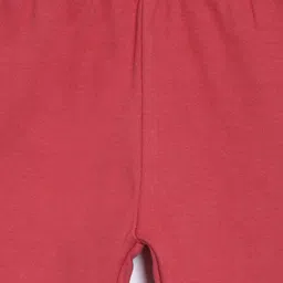 Kryptic Girls Maroon Solid Ankle Length Cotton Leggings image 2