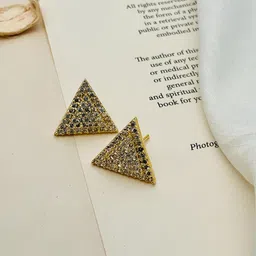 ABDESIGNS Gold-Plated Classic Studs Earrings image 2