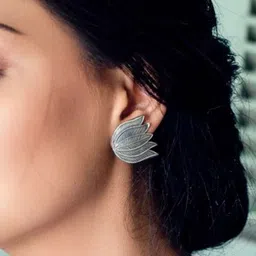 Shyle Stainless Silver Classic Studs image 3