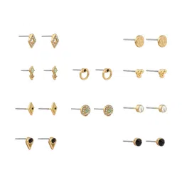 Accessorize Set Of 10 Classic Sparkle Studs image 3