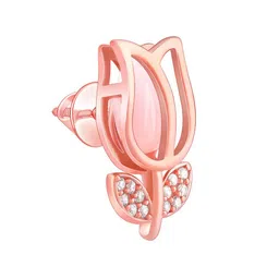 GIVA Rose Gold-Plated 925 Sterling Silver Floral Studs Earrings image 3