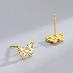 MYKI Gold-Plated Contemporary Studs Earrings image 2