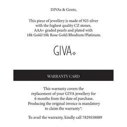 GIVA Rose Gold Plated Zircon Sterling Silver Drop Earrings image 3