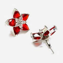 Kennice Rhodium-Plated Star Shaped Studs Earrings image 4