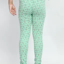 BAESD Girls Pack Of 3 Conversational Printed Pure Cotton Churidar-Length Leggings image 2