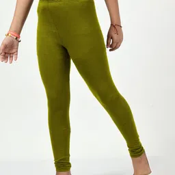 BAESD Girls Pack Of 4 Churidar Length Cotton Lycra Leggings image 5