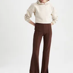 DeFacto Women High-Rise Bootcut Trousers image 4