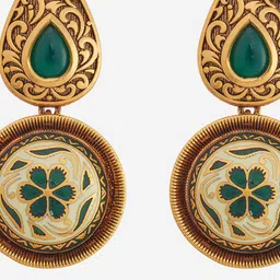 Kushal's Fashion Jewellery Contemporary Drop Earrings image 2