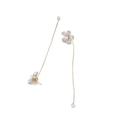 Shining Diva Fashion Gold-Plated Drop Earrings image 4