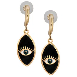 LUCKY JEWELLERY 18k Gold Plated Contemporary Drop Earrings image 4