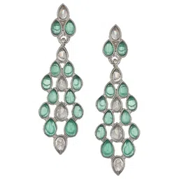 Anouk Silver-Plated American Diamond-Studded Jewellery Set image 4