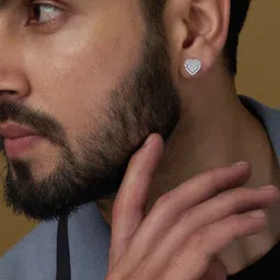 LeCalla 925 Sterling Silver Contemporary Shaped Studs image 2
