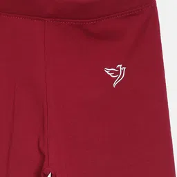 TWIN BIRDS Girls Pack of 2 Pure Cotton Ankle-Length Leggings image 2