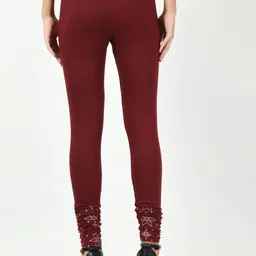 BAESD Pack Of 4 Bottom Printed Slim-Fit Cotton Lycra Churidar Length Leggings image 4