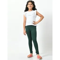 BAESD Girls Pack of 2 Cotton Churidar-Length Leggings image 3