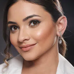 Saraf RS Jewellery Silver-Plated CZ Studded Drop Earrings image 5