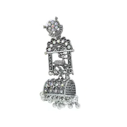 PRIVIU Brass Classic Jhumkas image 3