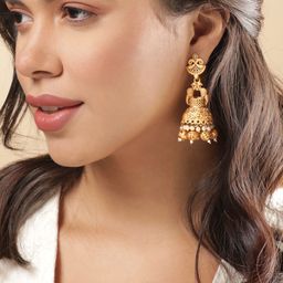 Rubans Dome Shaped Jhumkas-picture-23