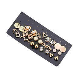 KARISHMA KREATIONS Set of 14 Classic Studs Earrings image 5