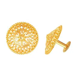 Vighnaharta Set Of 6 Gold-Plated Floral Stud Earrings image 3