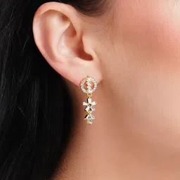 HOT AND BOLD Gold-Plated Contemporary Drop Earrings image 5