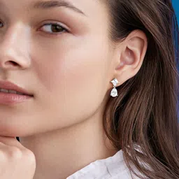 AIKA BY MINUTIAE Silver-Plated Geometric Studs Earrings image 3