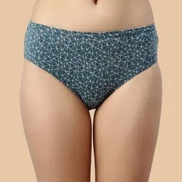 Enamor Pack of 5 Assorted Pure Cotton Antimicrobial Hipster Briefs image 2