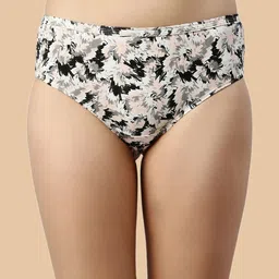 Enamor Pack of 5 Assorted Pure Cotton Antimicrobial Hipster Briefs image 3