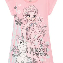 Disney by Wear Your Mind Girl Pink printed  Sheath Dress-picture-55