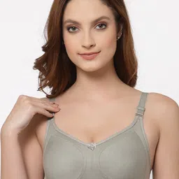Floret Pack of 2 Pink & Grey Bra Non Padded image 4