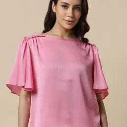 Allen Solly Woman Self Design Flared Sleeves Top image 1