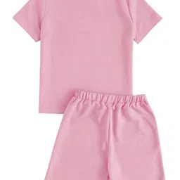 Minicult Unisex Kids Printed Pure Cotton T-shirt With Shorts image 3