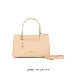 juicy couture accessories Juicy Couture Pink Solid Pu Handbag with Detachable Strap image 2