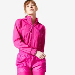 domyos Women's Fitness Cardio Hooded Jacket - Pink-picture-24