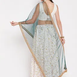 Clora Creation Sequinned Tasselled Border Dupatta image 2