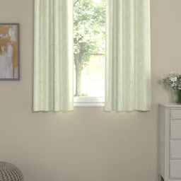 ROSARA HOME Off-White Set of 2 Regular Window Curtains-picture-16