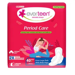 everteen Period Care Sanitary Pads With Neem & Safflower For Medium Flow - 40 Pads XL-picture-37