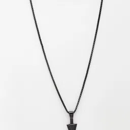 NVR Men Rhodium-Plated Stainless Steel Contemporary Pendants with Chains image 4