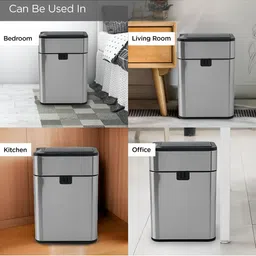 UMAI Grey & Black Stainless Steel Sensor Dustbin 20L image 4